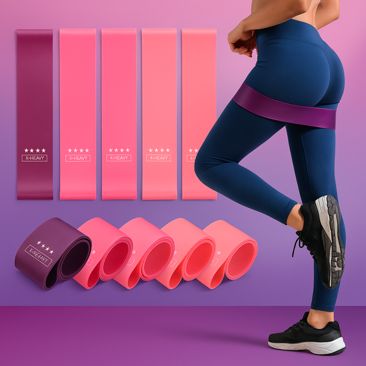 Gradient Resistance Bands Workout Set