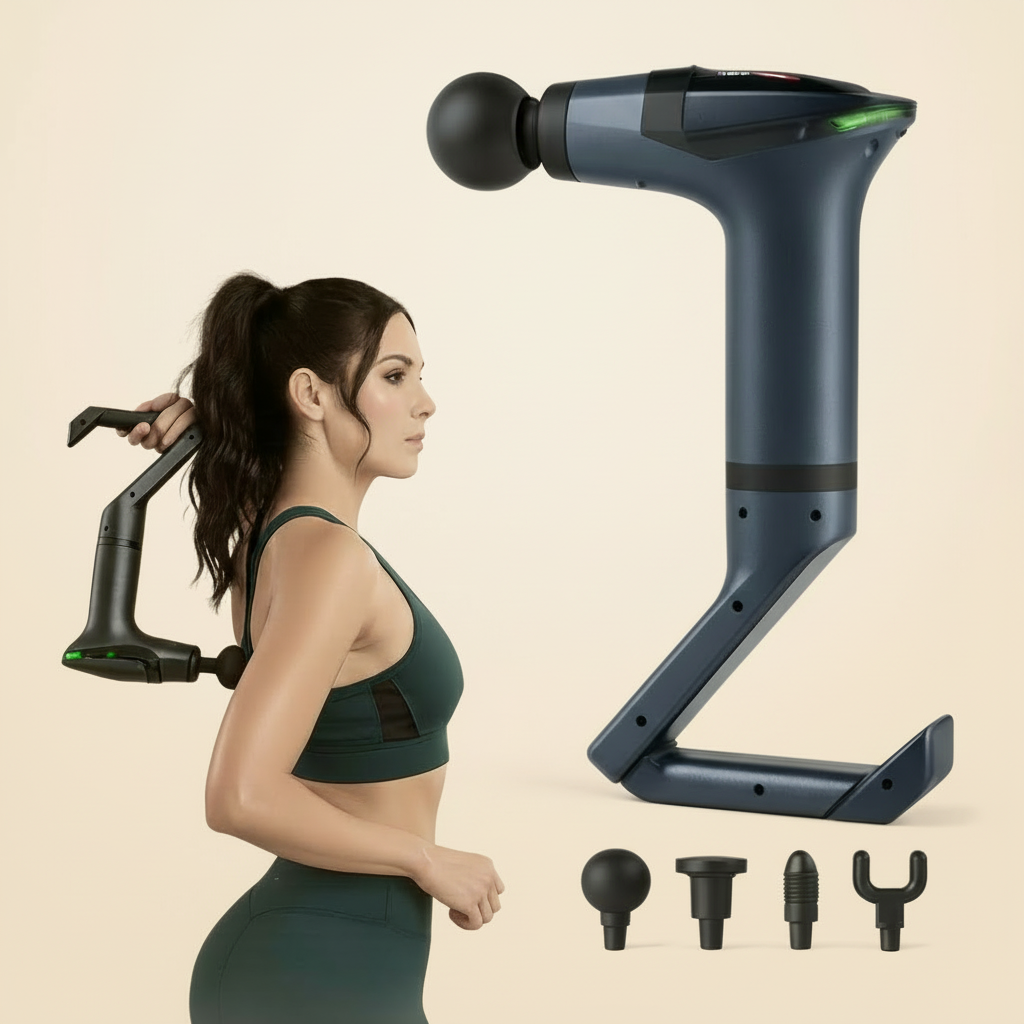 Deep Tissue Massage Gun with Detachable Extension