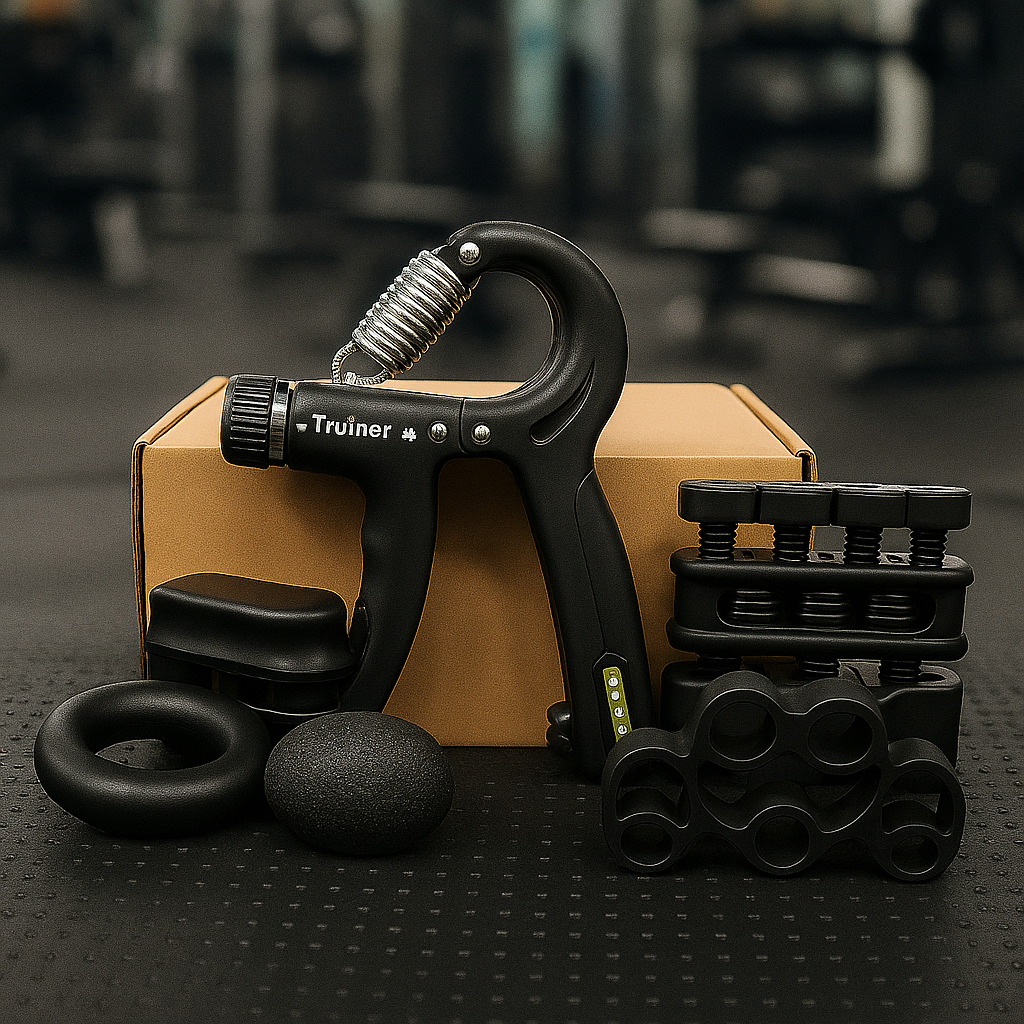 Adjustable Grip Strength Trainer Set - Black