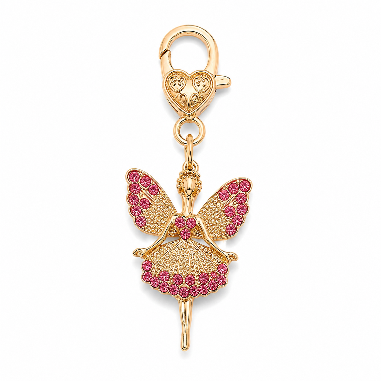 Pink Designer Fairy Keychain Charm - Image 7