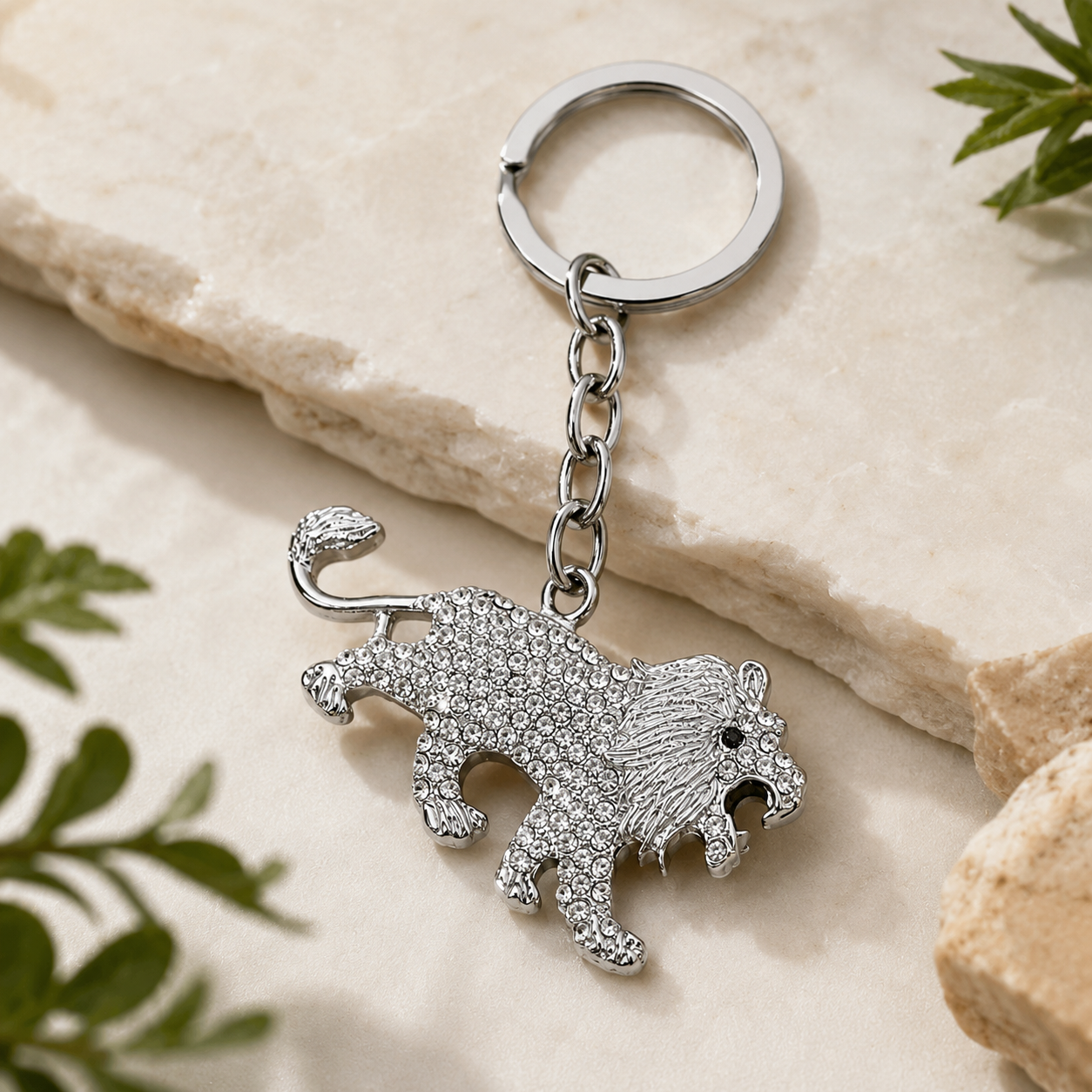 Lion Designer Charm Keychain