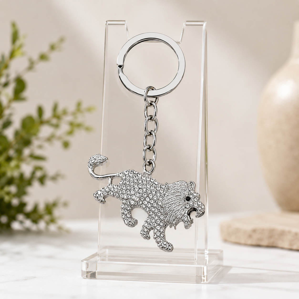 Lion Designer Charm Keychain - Image 4