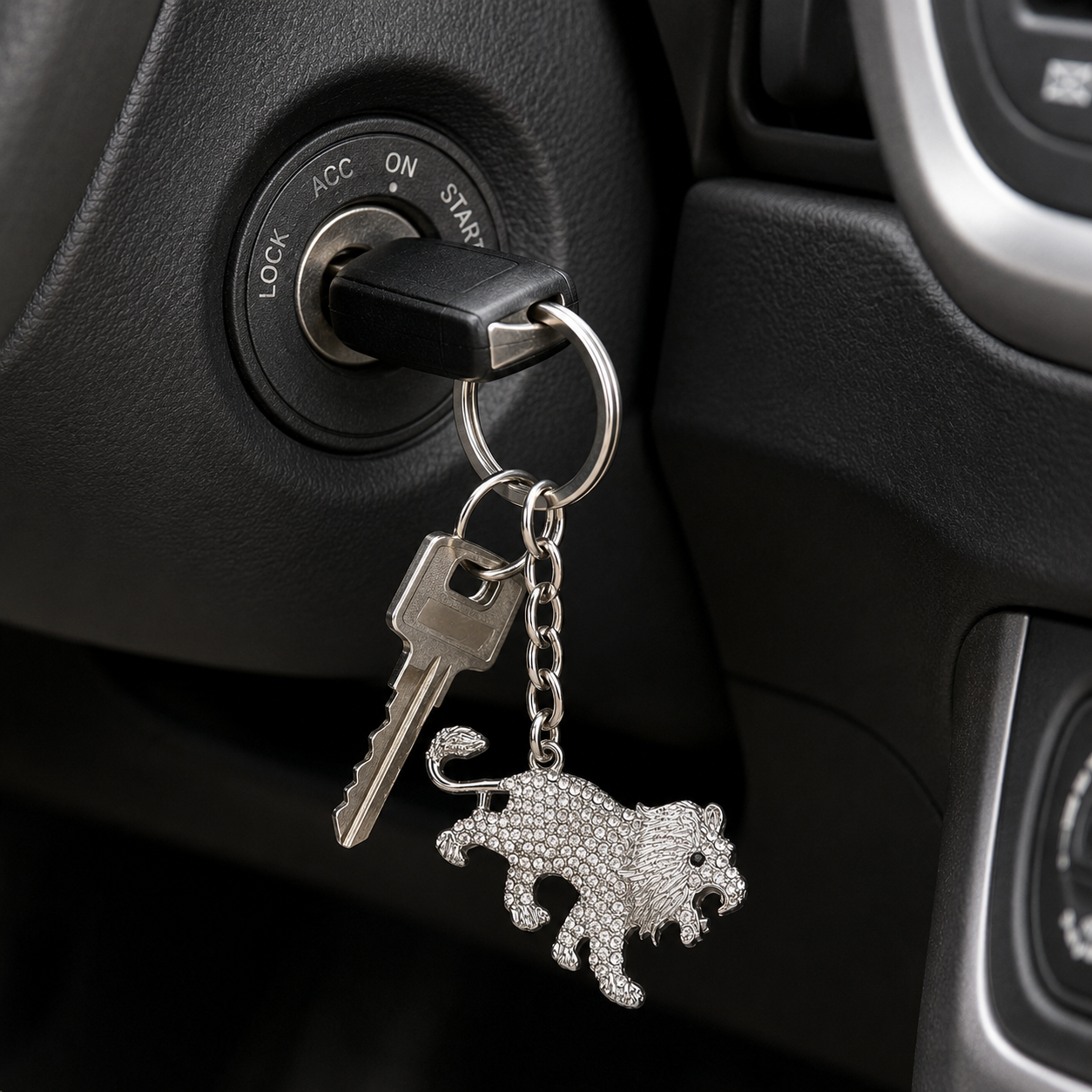 Lion Designer Charm Keychain - Image 2