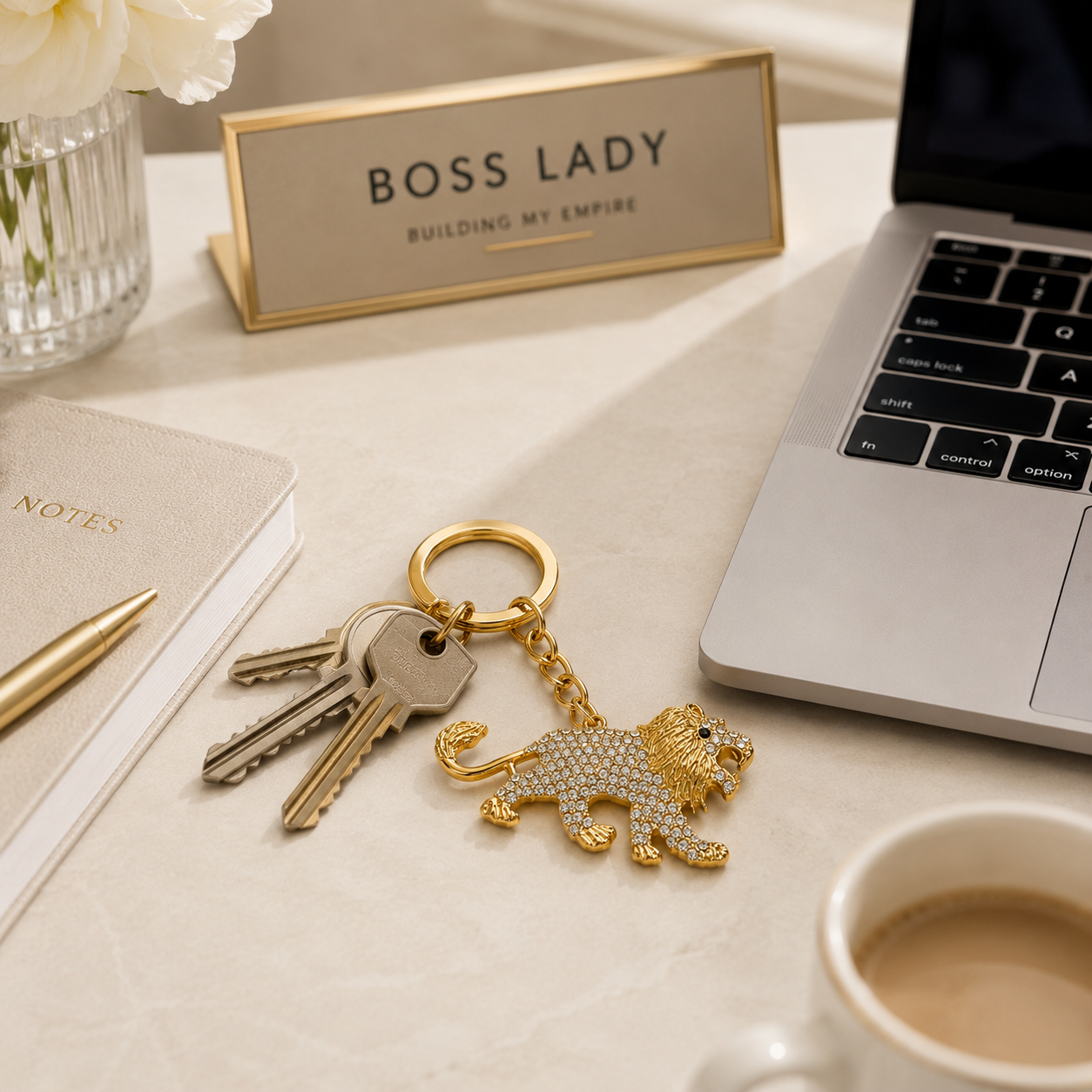 Lion Designer Charm Keychain - Image 4