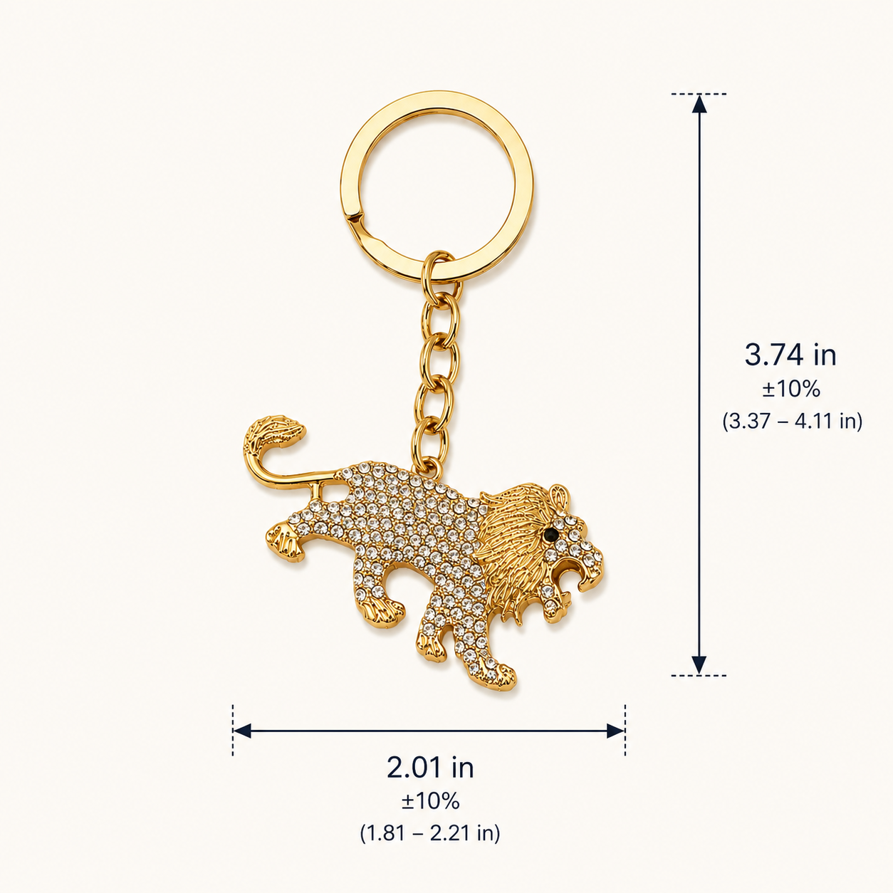 Lion Designer Charm Keychain - Image 6