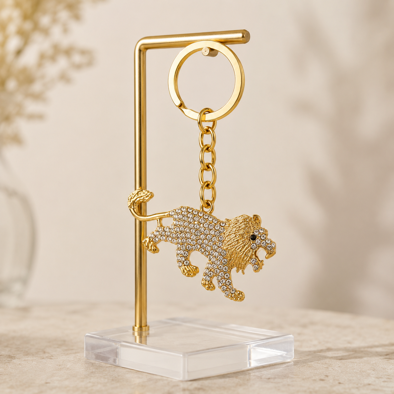 Lion Designer Charm Keychain - Image 3