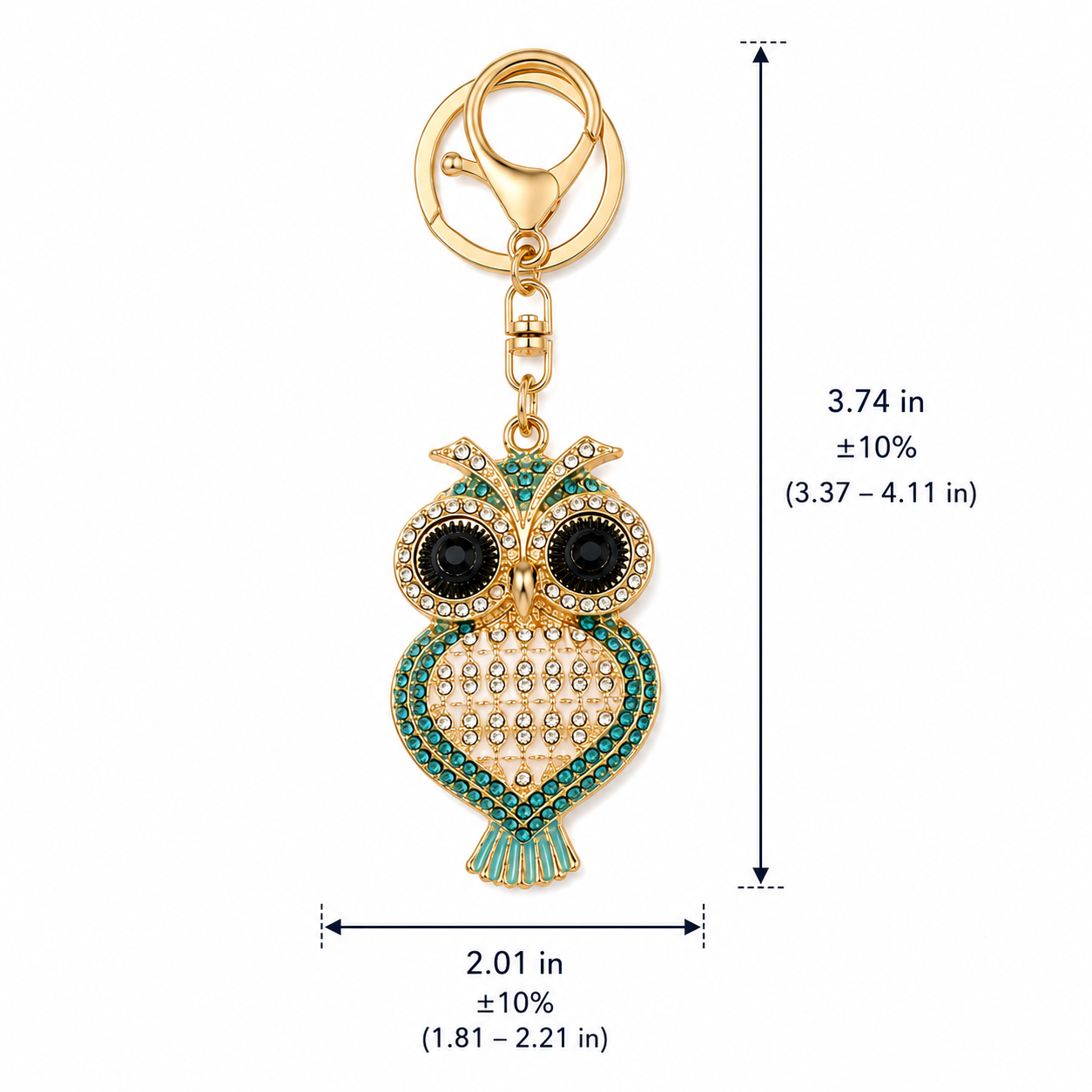 Owl Designer Charm Keychain - Image 6