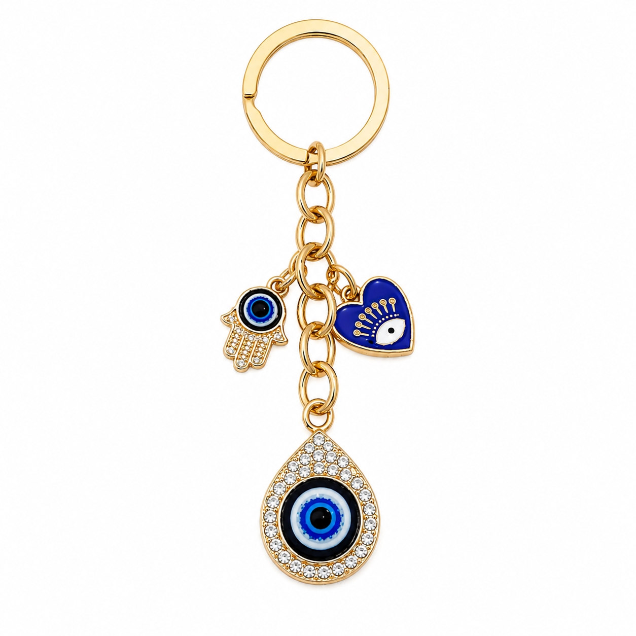 Evil Eye Charm Metal Keychain - Image 7