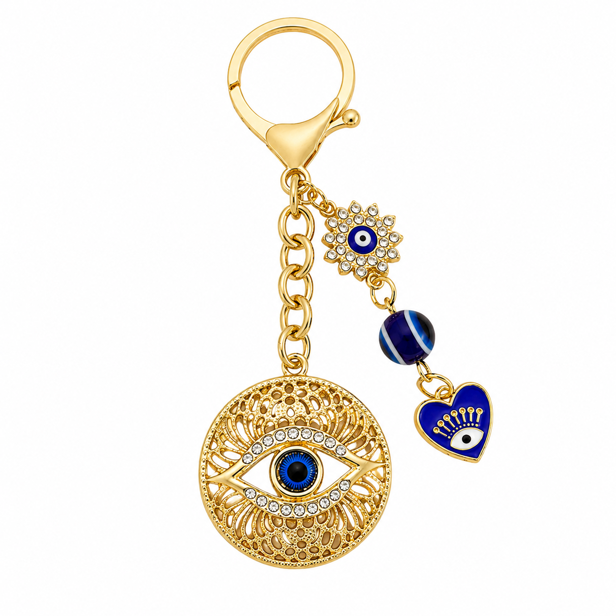 Evil Eye Charm Metal Keychain - Image 7