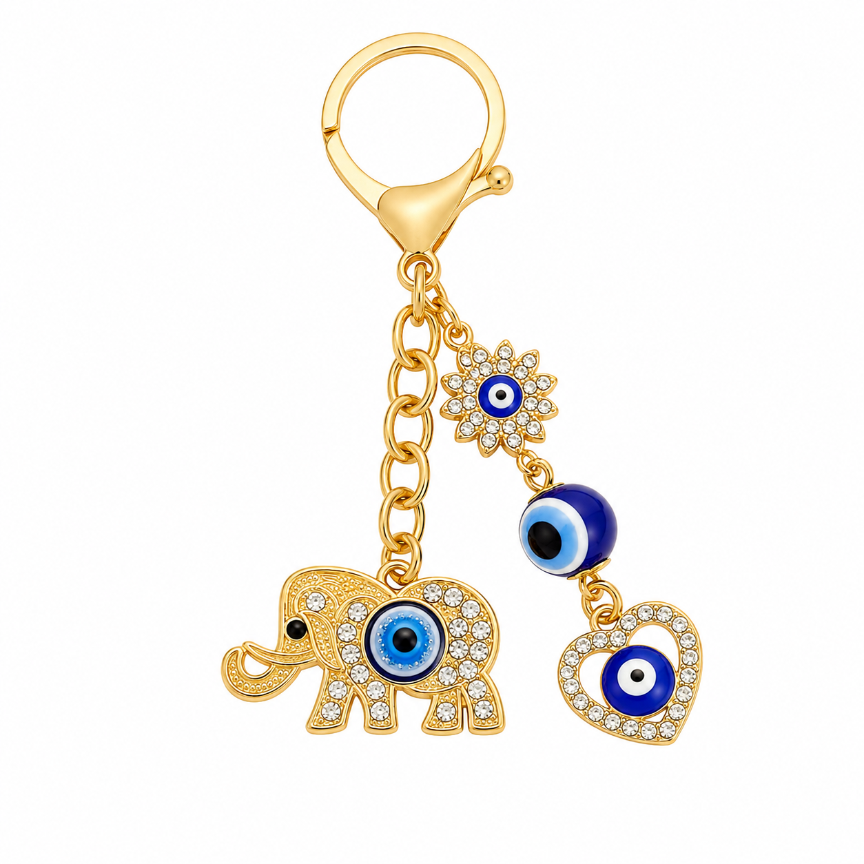Elephant Charm Metal Keychain - Image 7