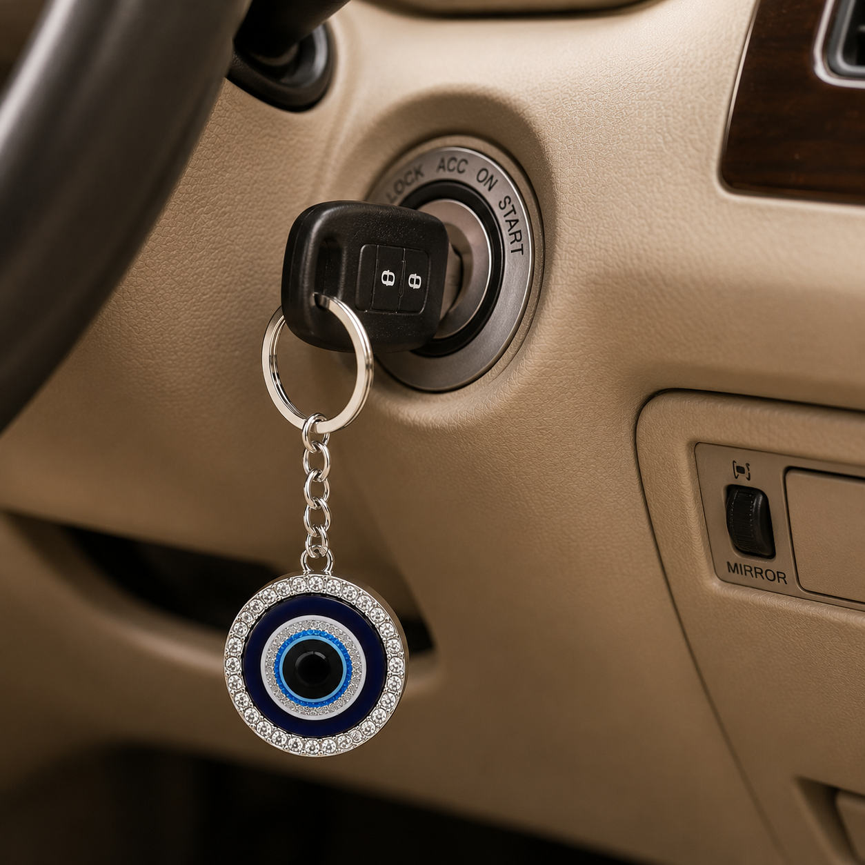 Evil Eye Metal Keychain - Image 3