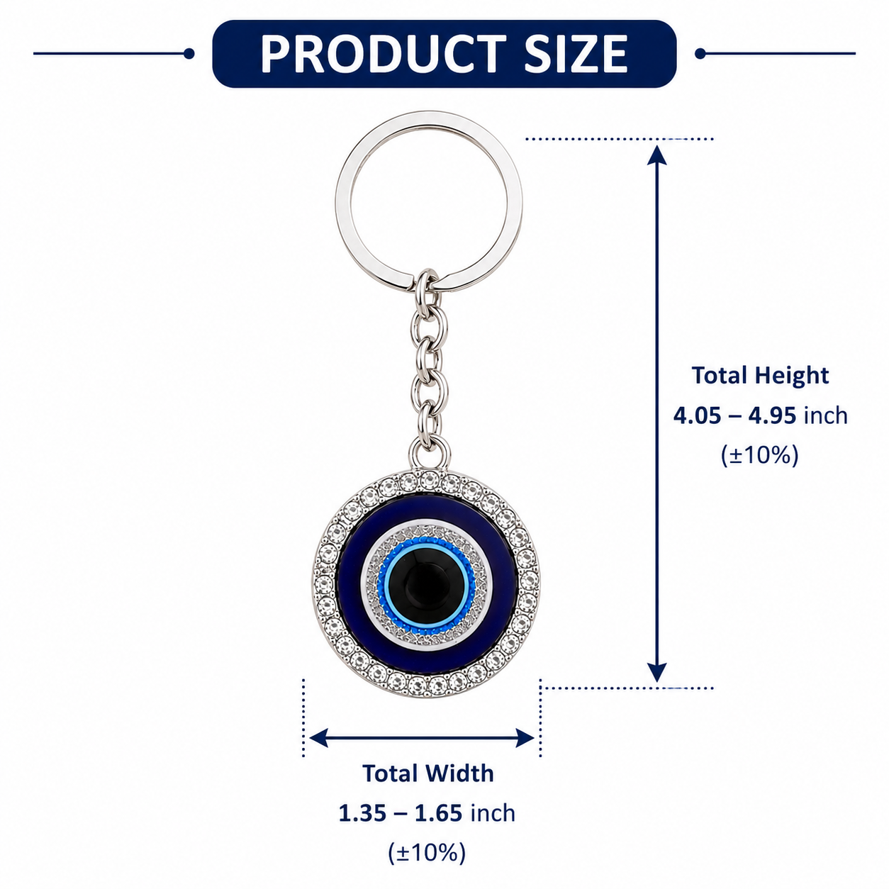 Evil Eye Metal Keychain - Image 6