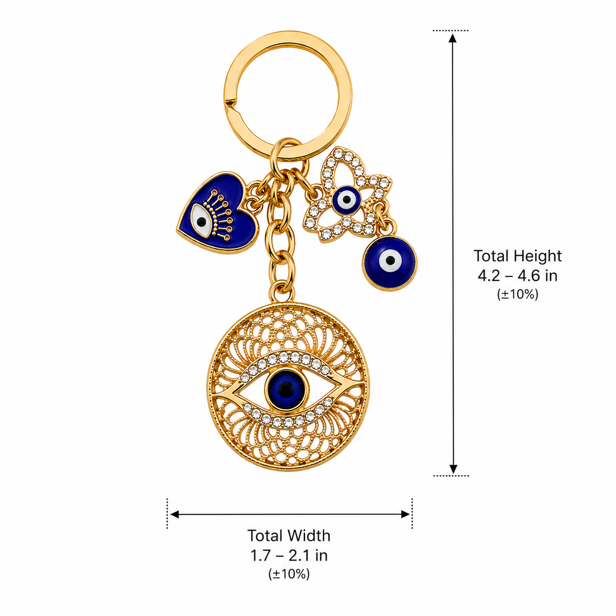 Evil Eye Metal Keychain - Image 6
