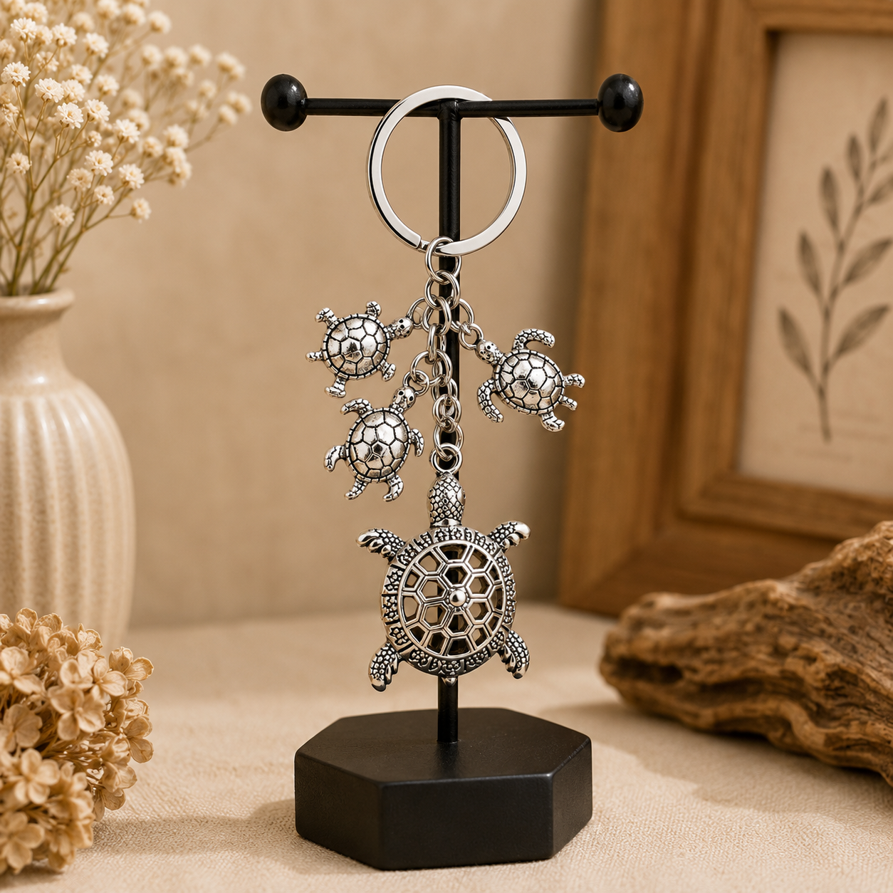 Sea Turtle Metal Keychain - Image 4