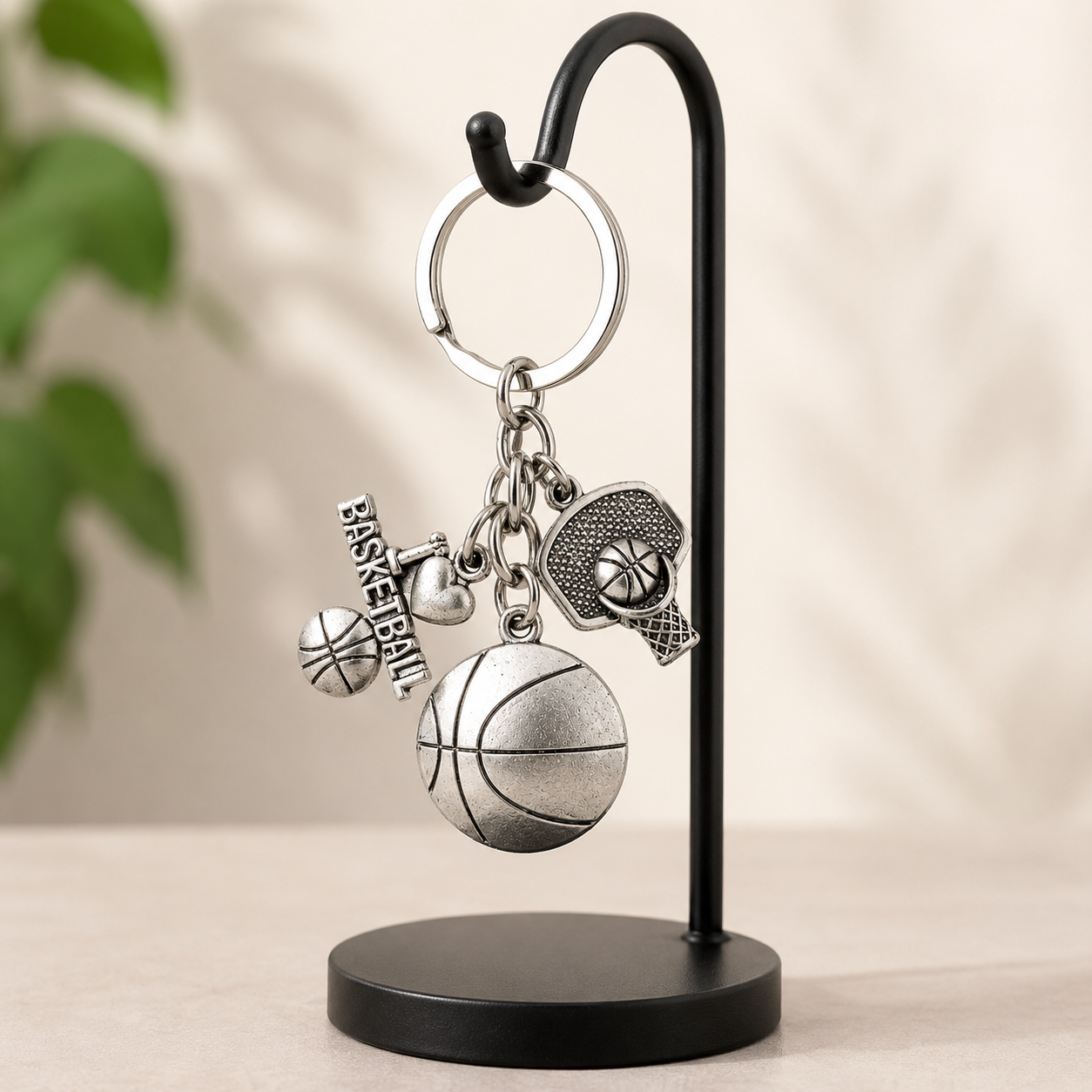 Basketball Metal Keychain - Image 3