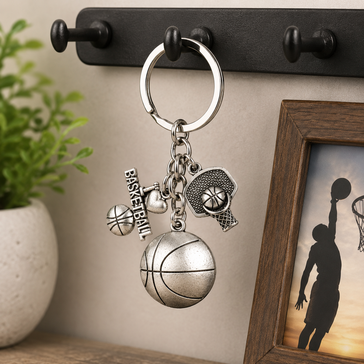 Basketball Metal Keychain - Image 4